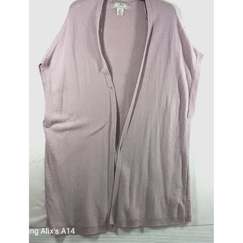 Anthropologie Ruby Moon Open Cardigan Long Sweater Womens Medium CottoBlend Knit